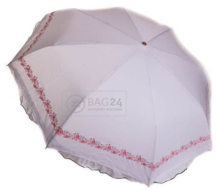Нежный женский зонт автомат ТРИ СЛОНА MR118-14, Белый