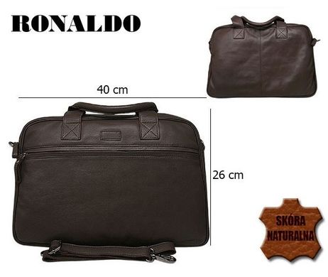 Чоловіча сумка з натуральної шкіри Always Wild Ronaldo RT02NFL коричнева