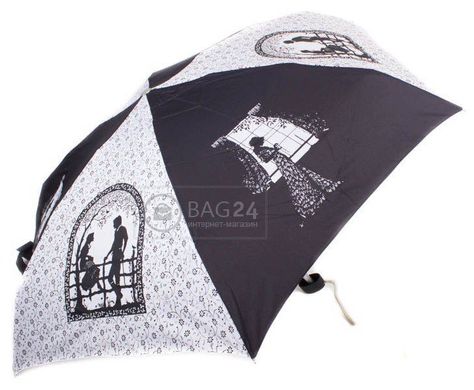 Механічна полегшена парасолька для жінок, компактний ZEST Z55516-8, Чорний