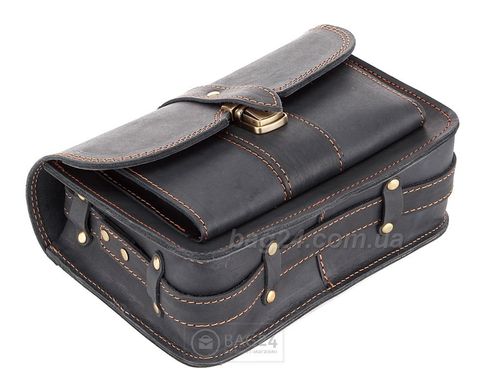 Стильная мужская кожаная сумка-барсетка через плечо 10014