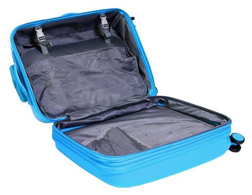 Надійна валіза VIP COLLECTION GALAXY Turquoise 24 P101-02, Блакитний