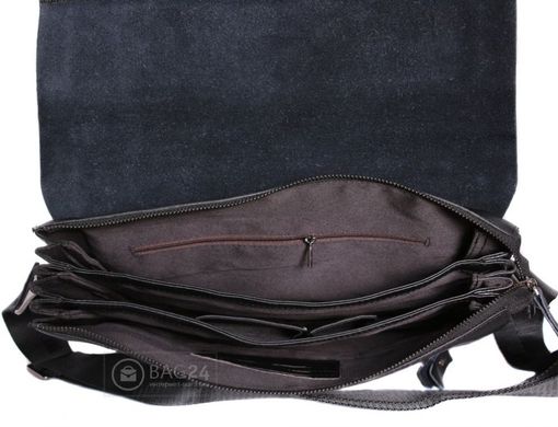 Добротная сумка из натуральной кожи Accessory Collection 00544, Черный