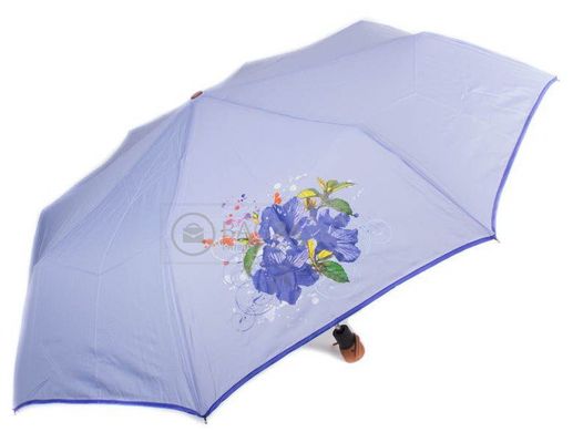 Нежно-голубой женский зонт, полуавтомат AIRTON Z3651-1, Голубой