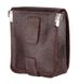 Компактная кожаная мужская сумка из натуральной кожи 12447, Коричневый