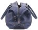 Шикарная дорожная сумка из винтажной кожи синего цвета Manufatto 10094