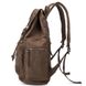 Міський рюкзак з Canvas і кінської шкіри, коричневий BP-001BR Коричневий