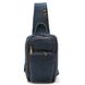 Шкіряний рюкзак слінг на одне плече TARWA RK-0910-4lx Синій