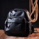 Стильний рюкзак жіночий Vintage sale_15005 шкіряний Чорний