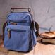 Відмінна чоловіча сумка із щільного текстилю 21228 Vintage Синя