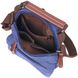 Отличная мужская сумка из плотного текстиля 21228 Vintage Синяя