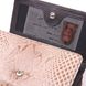 Превосходное женское портмоне из лакированной фактурной кожи KARYA 21430 Бежевый