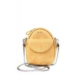 Натуральная кожаная женская мини-сумка Kroha желтая винтажная Blanknote TW-Kroha-yell-crz фото