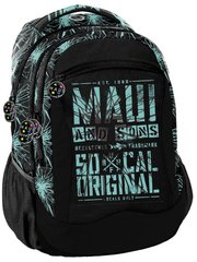 Молодежный городской рюкзак на три отделения 25L Paso Maui & Sons MAUD-2808 черный