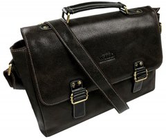 Мужская сумка, портфель из натуральной кожи Always Wild темно-коричневая