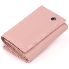 Горизонтальне портмоне зі шкіри жіноче на магніті ST Leather 19334 Рожеве