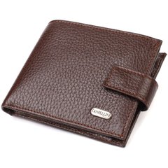 Гарний горизонтальний гаманець для чоловіків з натуральної шкіри флотар CANPELLINI 21891 Коричневый