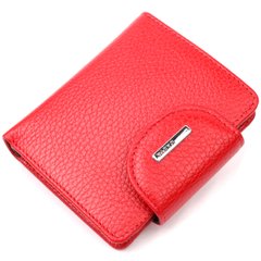 Зручний жіночий гаманець із зернистої натуральної шкіри KARYA 21125 Червоний