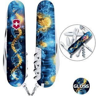 Складной нож Victorinox CLIMBER UKRAINE ДНК Украинца Разноцветный 1.3703.3.T3270pw