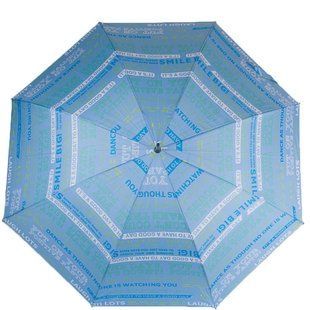 Парасолька-тростина жіноча напівавтомат HAPPY RAIN (ХЕППІ Рейн) U41089-2 Блакитна