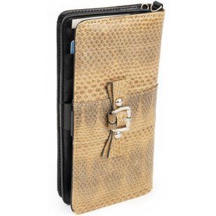 Гаманець жіночий зі шкіри морської змії sale_18502 SNAKE LEATHER Бежевий