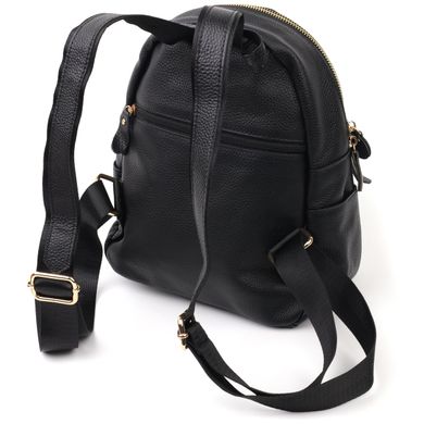Якісний рюкзак жіночий Vintage sale_15006 шкіряний Чорний