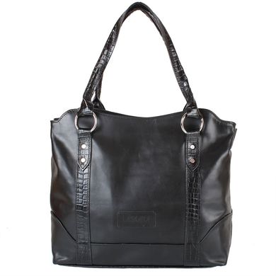 Жіноча шкіряна сумка LASKARA (Ласкарєв) LK-DD210-black Чорний