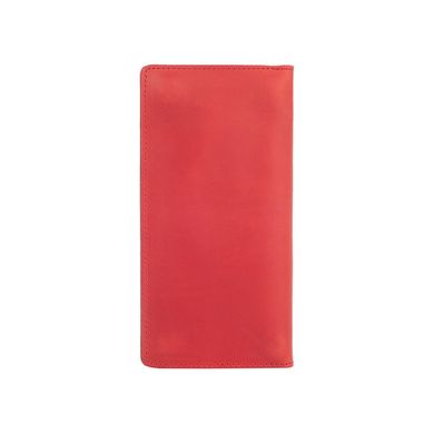 Зносостійкий червоний шкіряний гаманець на 14 карт