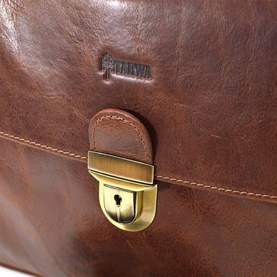 Шкіряний чоловічий портфель на два відділення TARWA GB-2067-4lx Коньячний