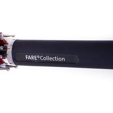 Парасолька-тростина жіноча двостороння напівавтомат FARE (ФАРЕ) FARE7119-silver-red Сіра