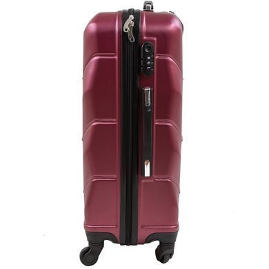 Чемодан маленький на 4-х колесах ROGAL (РОГАЛ) RGL720S-maroon Бордовый