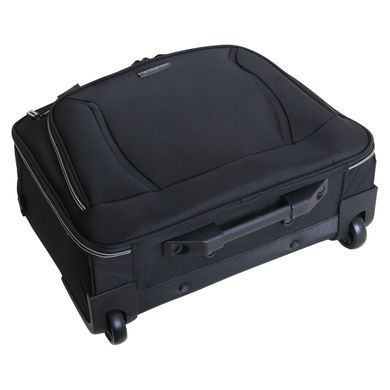 Дорожня сумка Vip Collection Barcelona 17G чорна з сірим поліестер (TF 30 17 Grey) TF.30.17.Grey