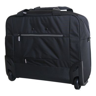 Дорожня сумка Vip Collection Barcelona 17G чорна з сірим поліестер (TF 30 17 Grey) TF.30.17.Grey