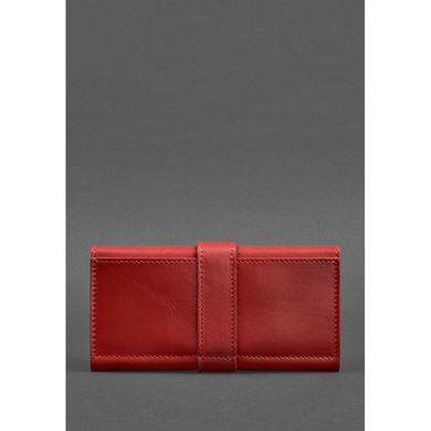 Натуральное кожаное женское портмоне 3.0 красное Krast Blanknote BN-PM-3-red