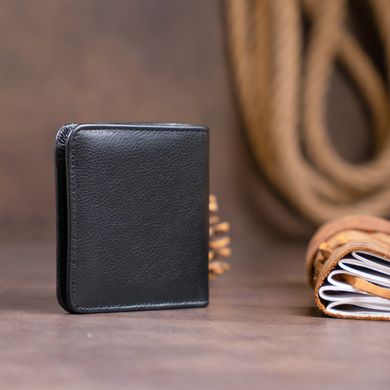 Маленький гаманець на кнопці жіночий ST Leather 19232 Чорний