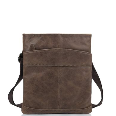 Мужская кожаная сумка через плечо коричневая Tiding Bag M35-703B Коричневый
