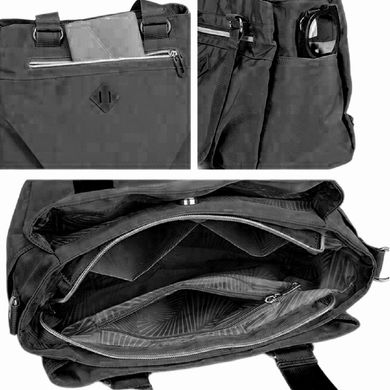 Женская тектсильная вместительная сумка Confident WT-8533A Черный