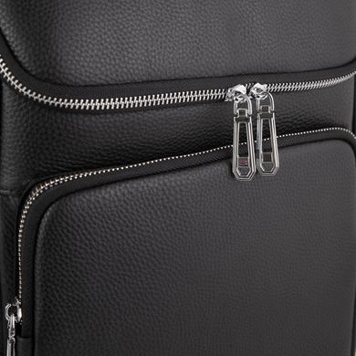 Кожаный мужской рюкзак Tiding Bag N2-191228-3A Черный