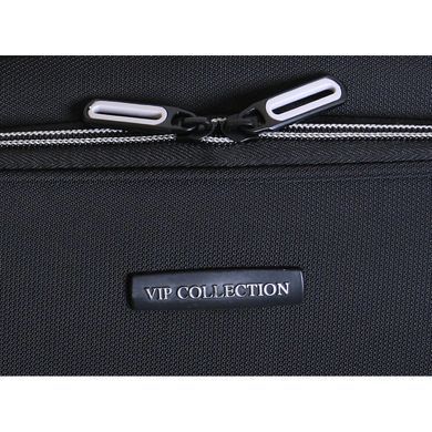 Дорожня сумка Vip Collection Barcelona 17G чорна з сірим поліестер (TF 30 17 Grey) TF.30.17.Grey
