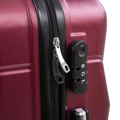 Чемодан маленький на 4-х колесах ROGAL (РОГАЛ) RGL720S-maroon Бордовый