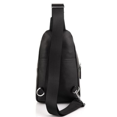 Мужская сумка-слинг через плечо натуральная кожа Tiding Bag SM8-830A Черный
