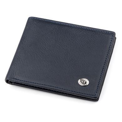 Чоловічий гаманець ST Leather 18321 (ST160) шкіряний Синій