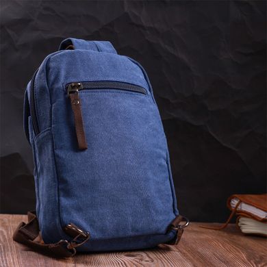 Сучасний рюкзак для чоловіків із щільного текстилю Vintage 22184 Синій