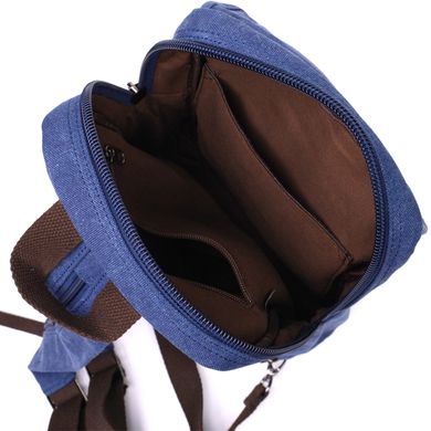 Современный рюкзак для мужчин из плотного текстиля Vintage 22184 Синий