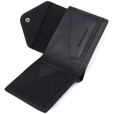 Стильний гаманець із натуральної шкіри GRANDE PELLE 16802 Чорний