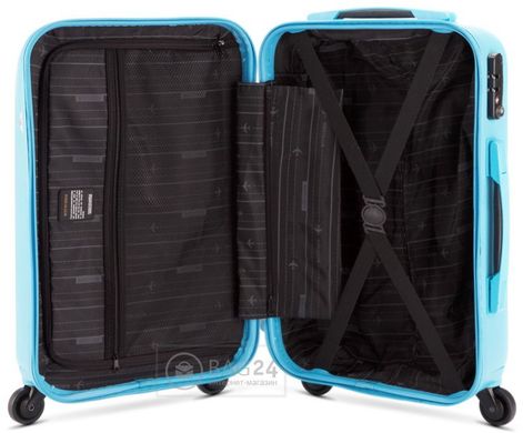 Яркий чемодан голубого цвета WITTCHEN 56-3-711-9, Голубой