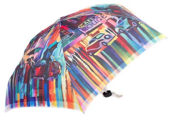Яскрава жіноча компактна парасолька, механічна ZEST Z55516-9, Блакитний