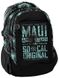 Молодежный городской рюкзак на три отделения 25L Paso Maui & Sons MAUD-2808 черный