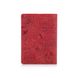 Красная дизайнерская кожаная обложка для паспорта с отделением для карт, коллекция "Let's Go Travel"