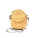 Натуральная кожаная женская мини-сумка Kroha желтая винтажная Blanknote TW-Kroha-yell-crz