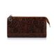 Зручний шкіряний гаманець на блискавці коньячного кольору, колекція "Buta Art"